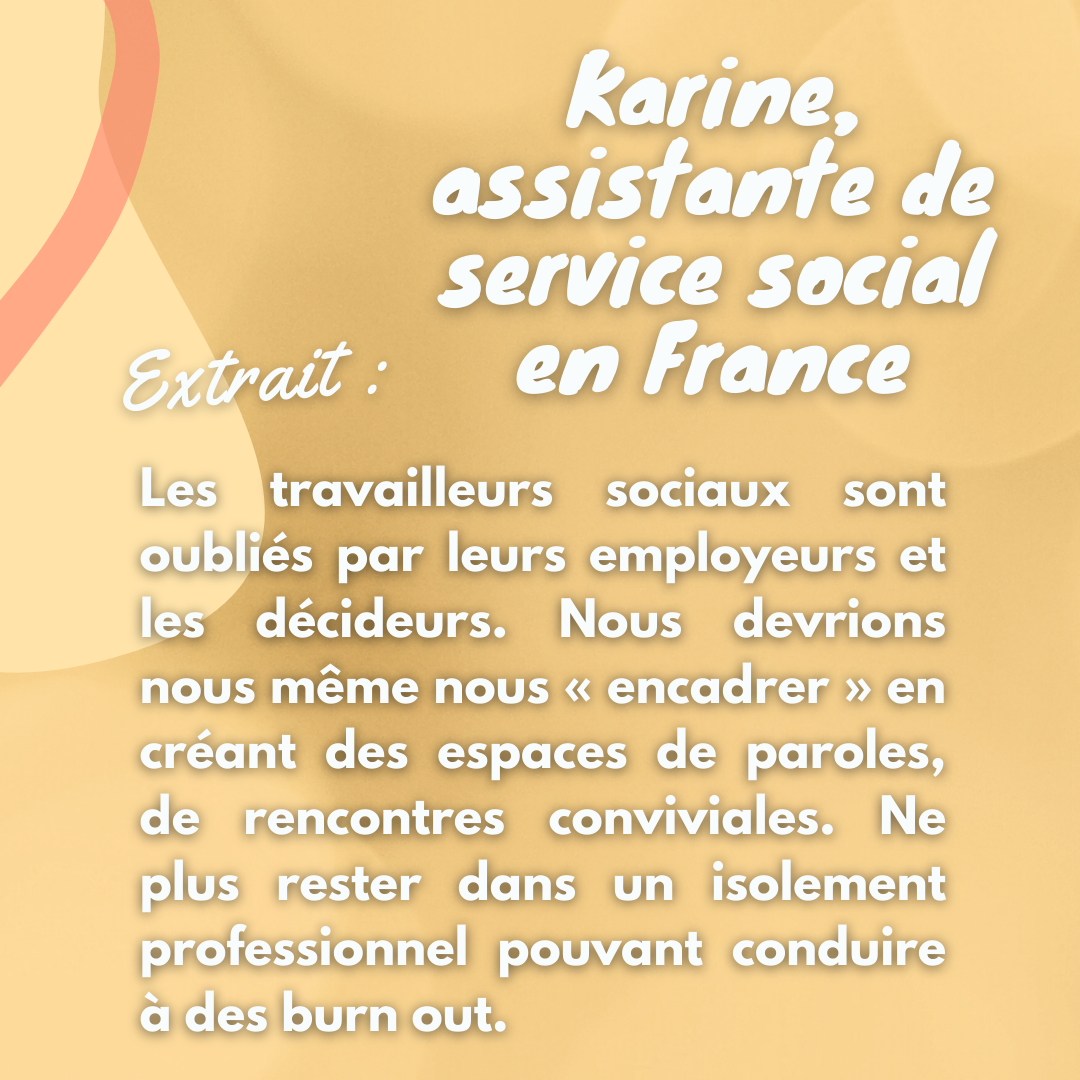 Karine assistante de service social en France – Mois du travail social 2022