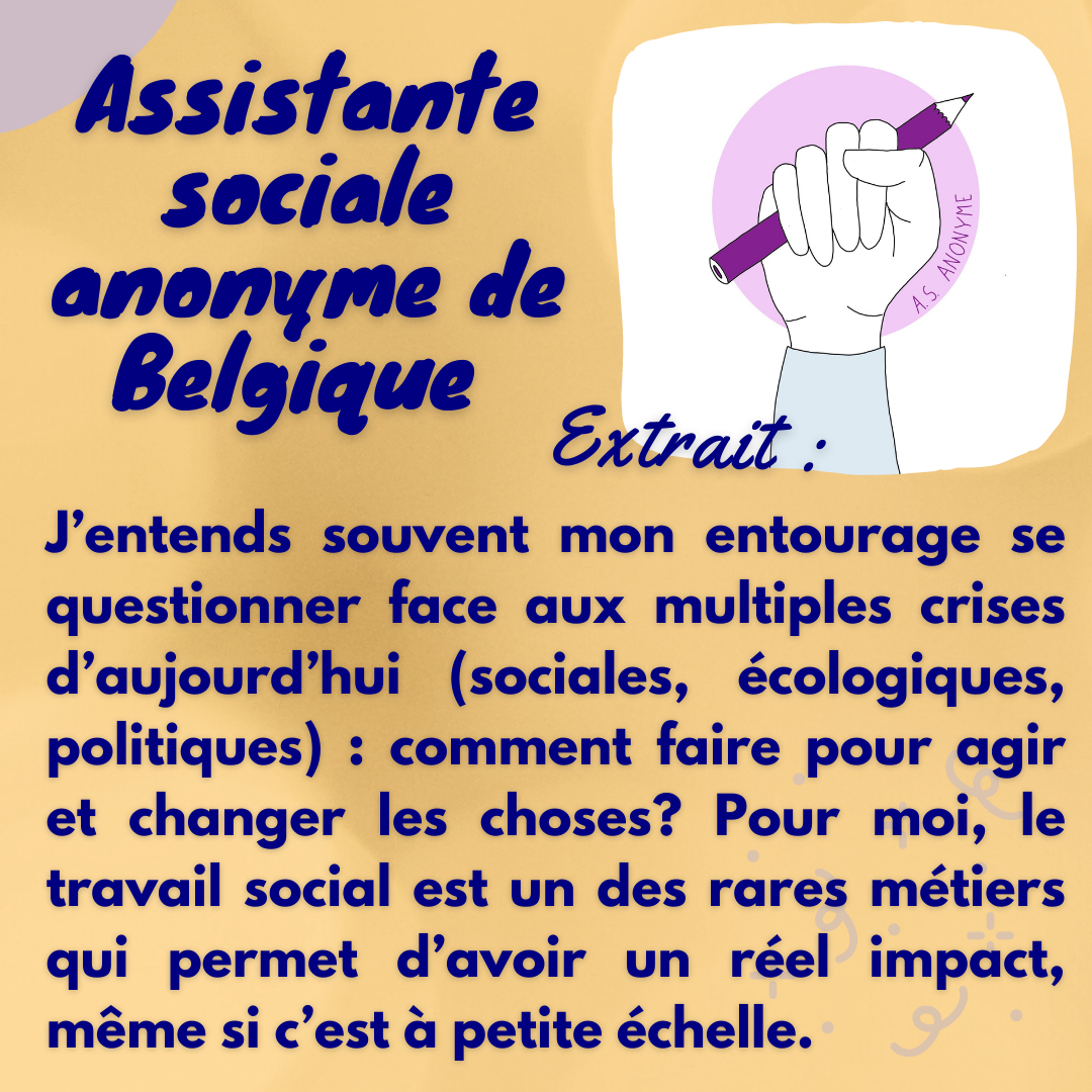 Assistante sociale anonyme de Belgique – Mois du travail social 2022