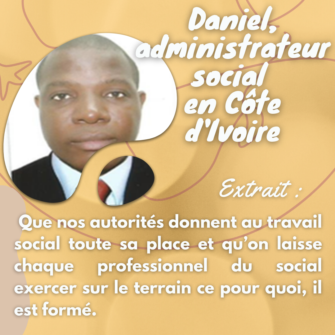 Daniel assistant social de Côte d’Ivoire – Mois du travail social 2022
