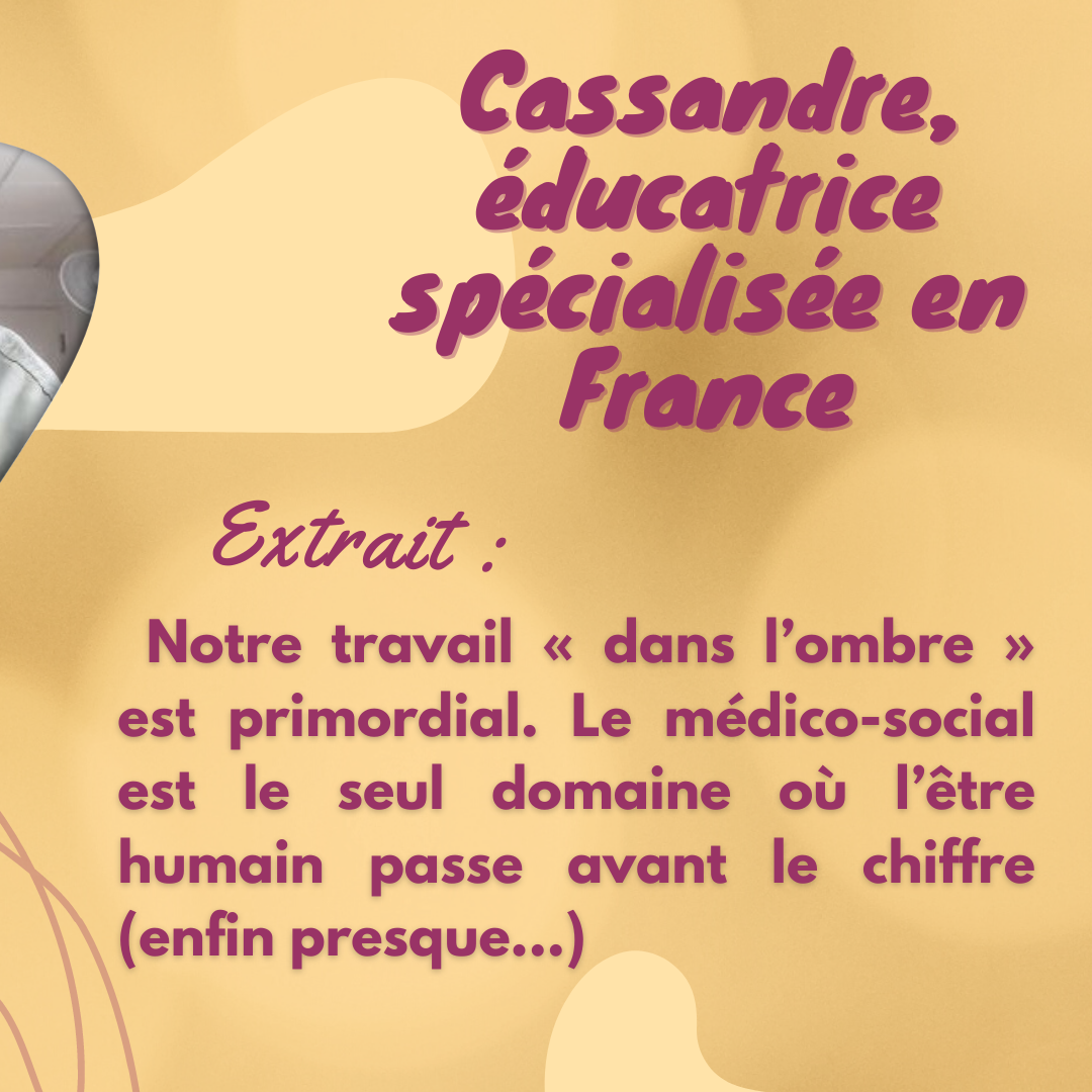 Cassandre, éducatrice spécialisée en France – Mois du travail social 2022