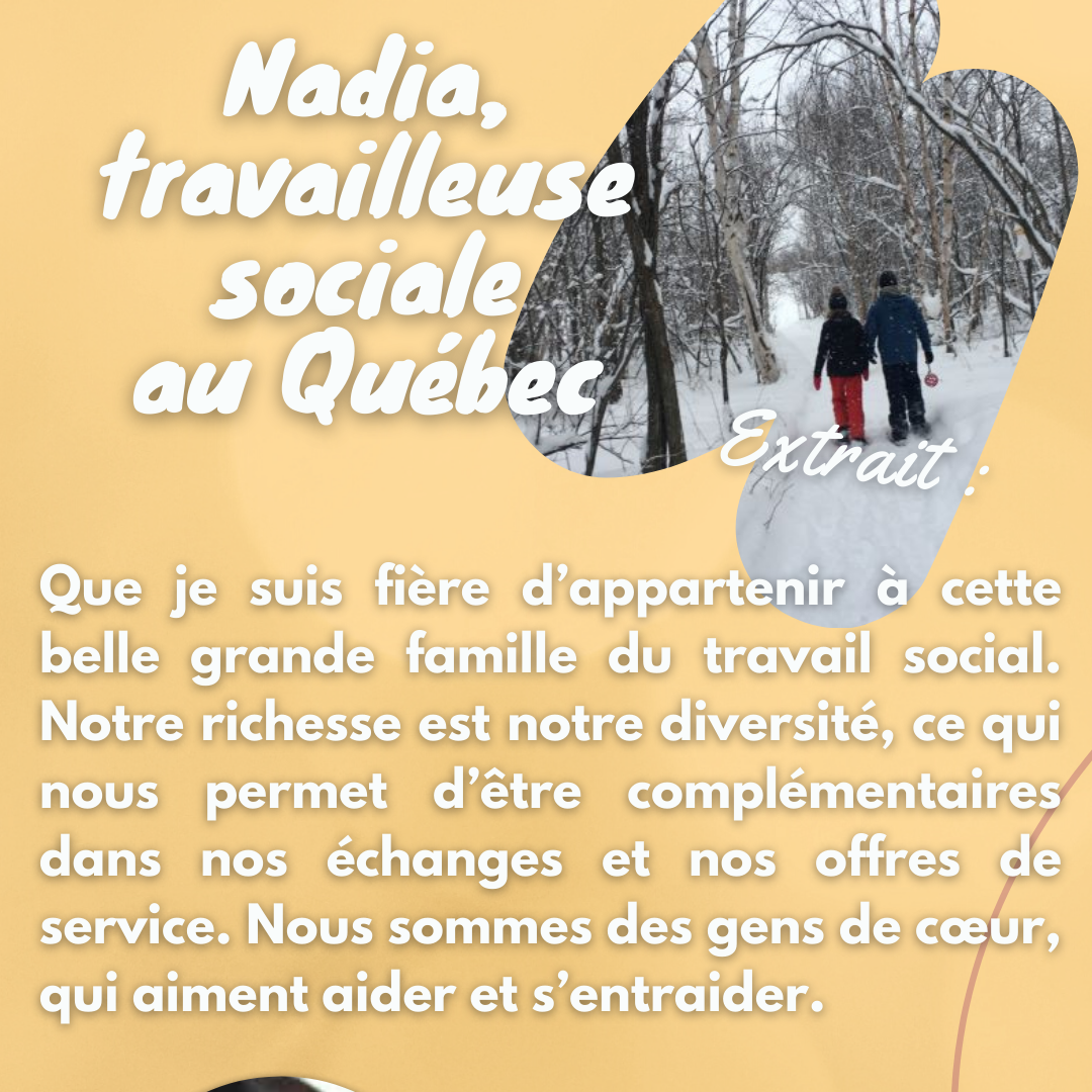 Nadia travailleuse sociale au Québec – Mois du travail social 2022