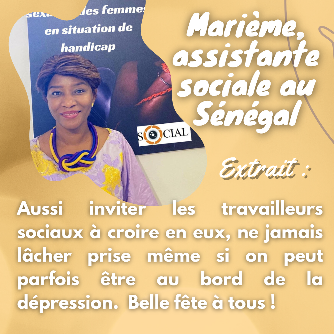 Marième assistante sociale du Sénégal – Mois du travail social 2022